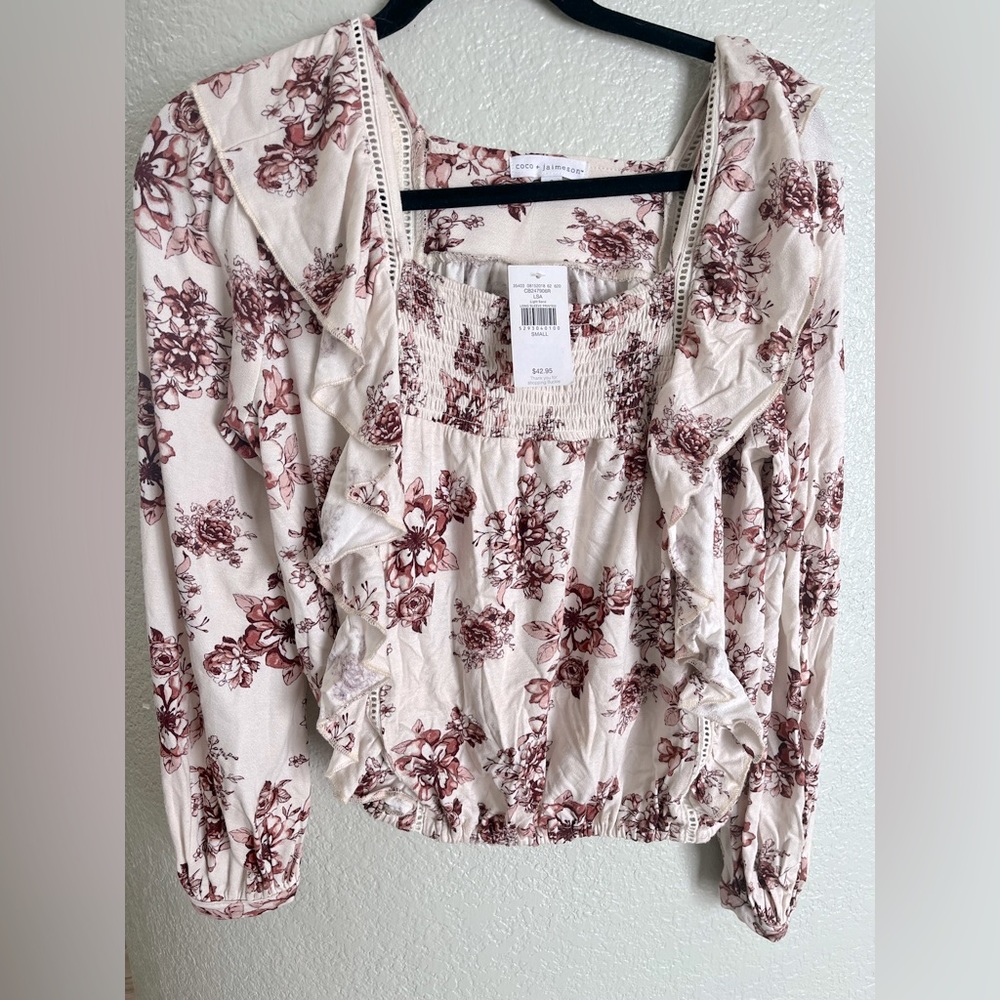 COCO + JAIMESON BOHO FLORAL TOP